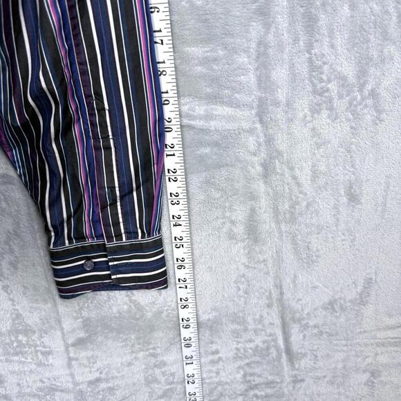 Tommy Bahama Striped 100% Cotton Shirt Men Size LT Colorful Button Up Causal - Picture 9 of 10